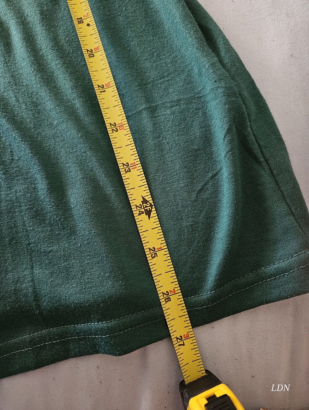 2 FOR $25🆕️Green V‑Neck Top with Sheer Puff Dot Sleeves - Picture 6 of 6